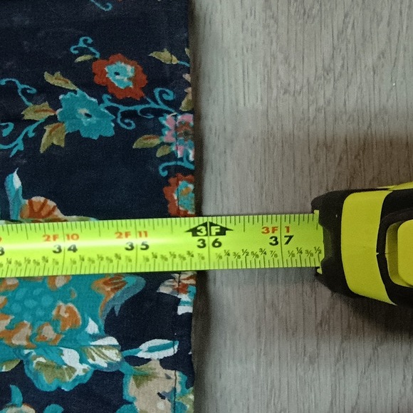 Travelsmith Blue Paisley Long Maxi Pleated Skirt Lined Size Medium - Picture 3 of 6